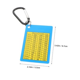 Totority 2pcs Multi-Function Golf Cards Golf Score Card Holder Marker Level Novelty Accessories for Men Club Distance Range Chart