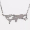 Patry Deluxe Collar Mapamundi Dije Viajero Mochilero Mapa Mundo Colgante
