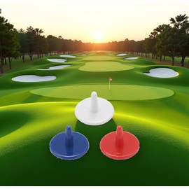 Wpppan 50 marcatori per palline da golf, 18 mm, in plastica, accessori in campo (colore casuale)