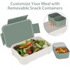 FANCILLA Easy Lunchable Snack Containers with Removable Compartment - Reusable