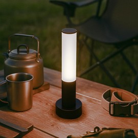 Guvuon Portable Table Lamp Rechargeable Bedside Lamp with Magnetic Detachable Light 3-Color Dimmable Night Light USB-C Charging for Bedroom Office Power Outage Camping Travel