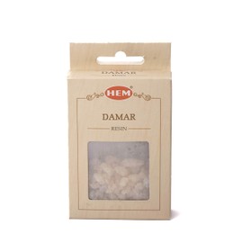 HEM Damar Incense Resin for Charcoal Burning Tablets | Air Purifier & Long Lasting Fragrance | 100% Natural Ingredient, Used for Aromatherapy | Gift Set - 30gm