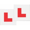 Magnetic L Plates for Learner Drivers, Red and White, 2-Pack