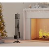 Fire Beauty Fireplace Tools Set 5 Pieces Wrought Iron Fire