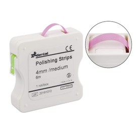 Dental Polishing Strips | Abrasive Finishing 4mm x 6M for Interproximal Teeth Cleaning Care | Whitening, Deep Sanding and Grinding (Blue + Pink)