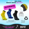 BPS 'Piha' Water Socks (Hibiscus Yellow with Rubber Grip Soles,