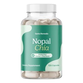 Santo Remedio Nopal Chía Suplemento Dietético 120 Cápsulas