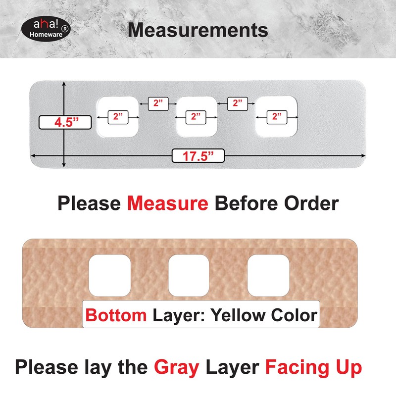 Faucet Mat Bathroom Sink 3-square-hole : AHA HOMEWARE Diatomite Rubber