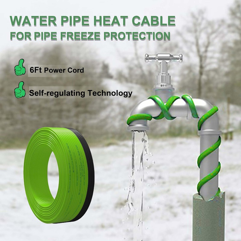 MAXKOSKO 90 Feet Pipe Heat Cable for Water Pipe Freeze