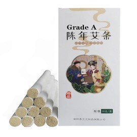 Moxibustion Moxa Sticks Rolls Wormwood Mugwort Artemisia aijiu Medicina china (10 piezas/caja)