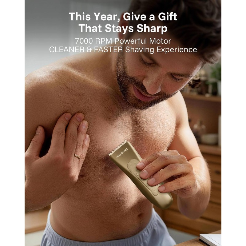 Manscape Groin & Body Hair Trimmer for Men, Gifts for