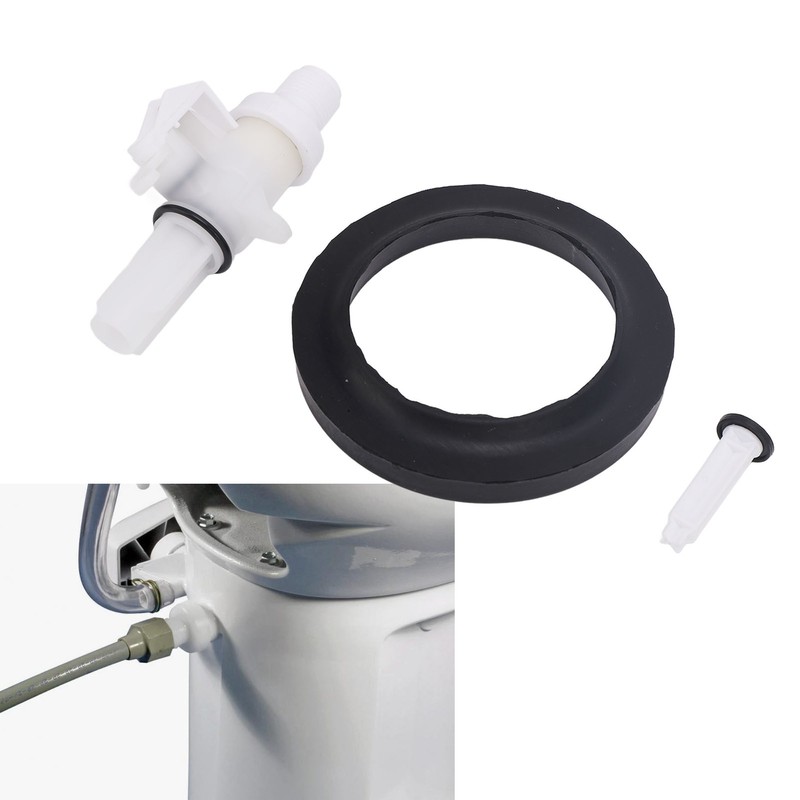 5PCS RV Toilet Water Valve Kit Leak Resistant 13168 for