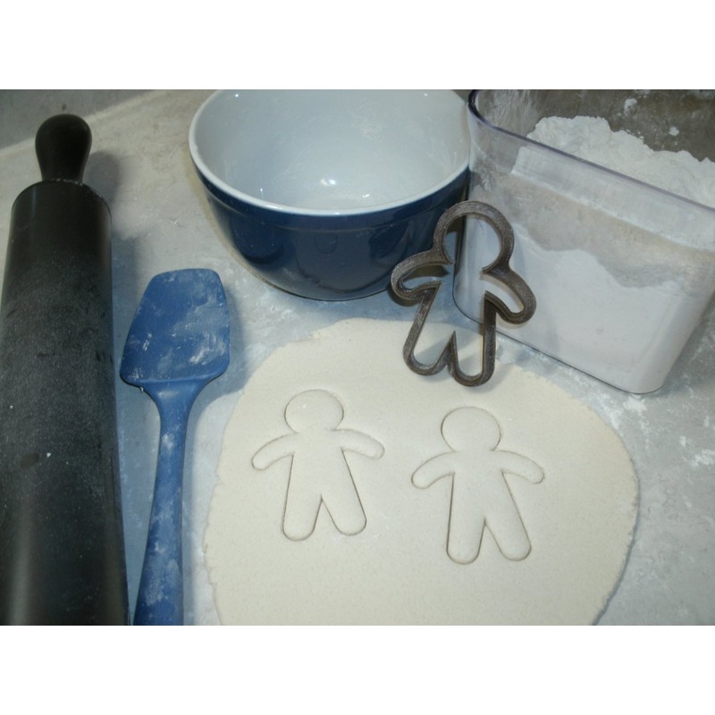 GINGERBREAD MAN FAIRY FOLK TALE CHRISTMAS OUTLINE COOKIE CUTTER MADE