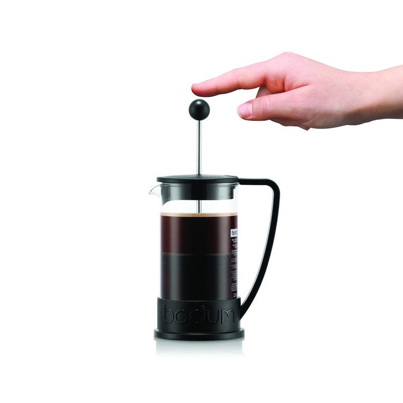 Bodum 12oz Brazil French Press Coffee Maker, High-Heat Borosilicate Glass,