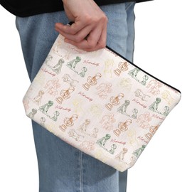 PYOUL Novel Inspired Gift Pride & P Line Makeup Bag Novel of Manners Fan Cosmetic Bag Fiction Lover Gift Bookish Gift (Pride & P Line Bag)