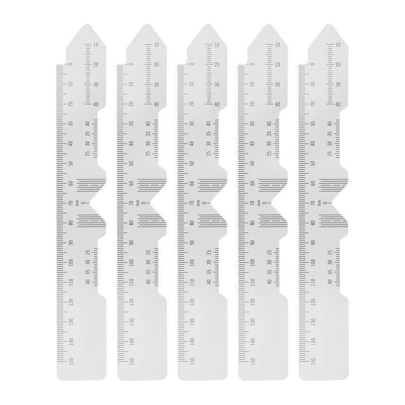5pcs Ophthalmic PD Ruler Clear Data Marking Smoothing Edges Pupillary