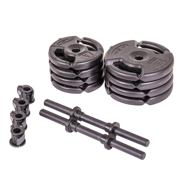 Club Quality 4-Weight Deluxe Barbell Set, 35 lbs (Includes The bar)