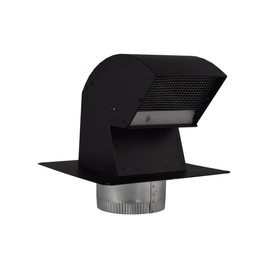 Imperial Manufacturing Group Vt0568-A 6 Black R-2 Premium Roof Vent Cap With Collar