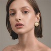 WCRAZYE Boho Conch Sell Earrings Gold Stud Earrings For Women