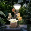 Garden Solar Lights Animal Climbing Garden Statue,Garden Statue Ornament Light,Outdoor
