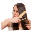 VICASKY Boar Bristle Straightening Comb Wooden Hair Brush for Detangling