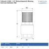 VARIOSAN Foot Valve 14160, 1 1/4 Inch Check Valve, Brass,