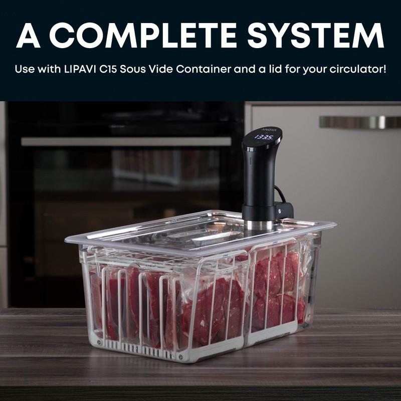 LIPAVI N15X Sous Vide Frame with Polycarbonate and 316L Stainless