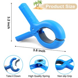 Beach Towel Clips for Beach Chairs, 8 Pack Heavy Duty Plastic Beach Chair Clips for Towel Keep Your Towel from Blowing Away, Must-Have Beach Chair Clips for Beach Vacations Clothing Pins