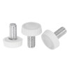 uxcell 30pcs M6 x 12mm Metric Male Thread Knurled Knobs,
