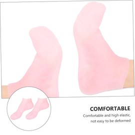 Housoutil 1set Moisturizing Exfoliating Socks and Gloves Set for Foot Care Callus Remover Socks Gentle Repair for Dry Skin Pink Set Xl Gloves