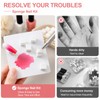 100 PCS Nail Sponges for Ombré,Nail Art Tools Sponge Brush,A