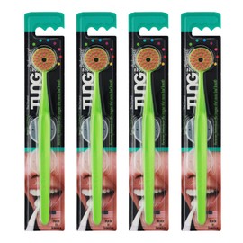 TUNG Tongue Brush with Cap x 4 (Genuine Import) Tongue Polishing Brush