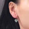 CiNily Heart Earrings for Womem, Blue Cubic Zircon Heart Dangle