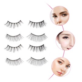 Ipetboom False Eyelashes Girl Pairs Lashes Soft Material Long Lasting Beauty Enhancement