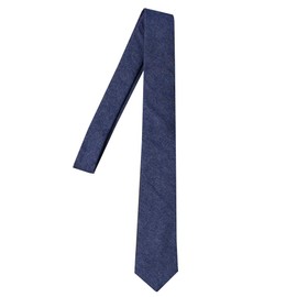 Atelier 365 Denim Collar Necktie, Stylish with Remote Work, Business Office, Business Casual, Formal, Simple, Men's Gift, Denim/sun-ux-ne-1609-ats, 03-indigo denim