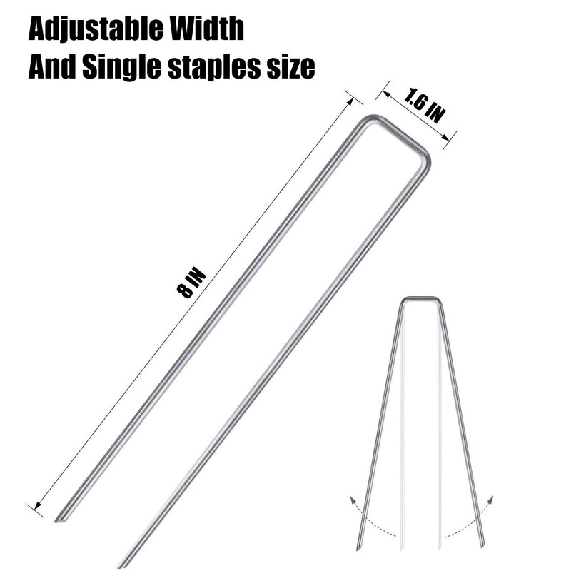 Mininfa 8 Inch Heavy Duty 8 Gauge 125 Pack Galvanized