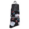 MeMoi Poker Face Playing Card Socks Black 10-13