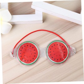 Healvian 8pcs Cooling Fruit Shaped Eye Mask Gel Eye Covers for Home Use Soothing Patches for Swollen Dark Circles and Relaxation Watermelon