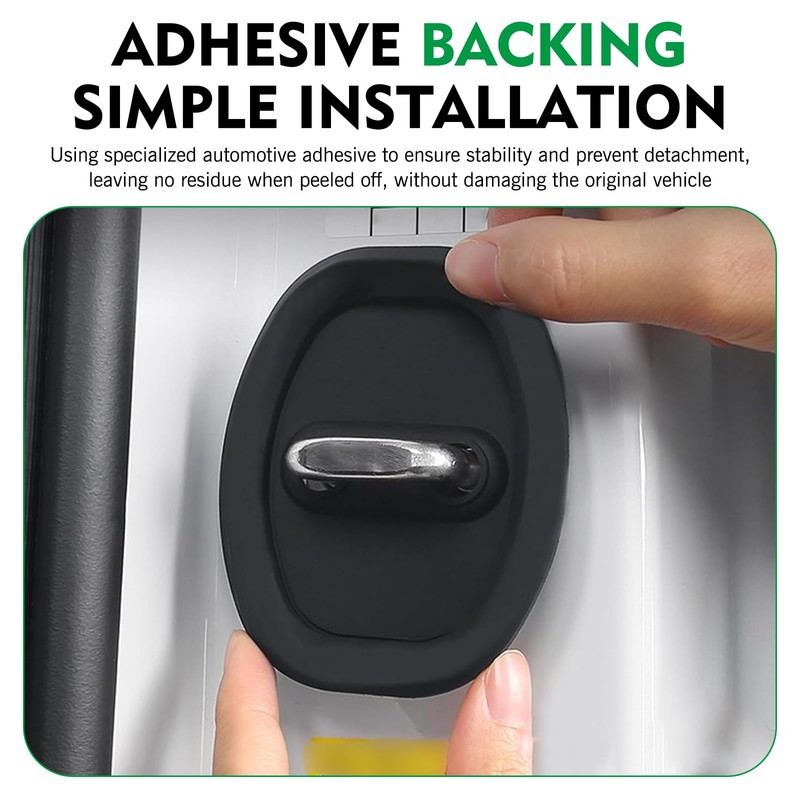 Titgoes Pack-4 Car Door Latch Lock Cover, Silent Shock Absorption