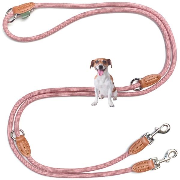 Leisegrün Lightweight Dog Lead for Small Dogs, 3 m Adjustable