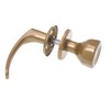 Aqbau® Door Handle with Door Knob Rotatable | Button Push