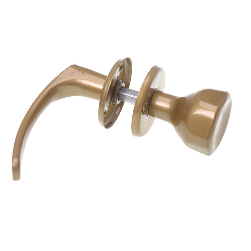 Aqbau® Door Handle with Door Knob Rotatable | Button Push