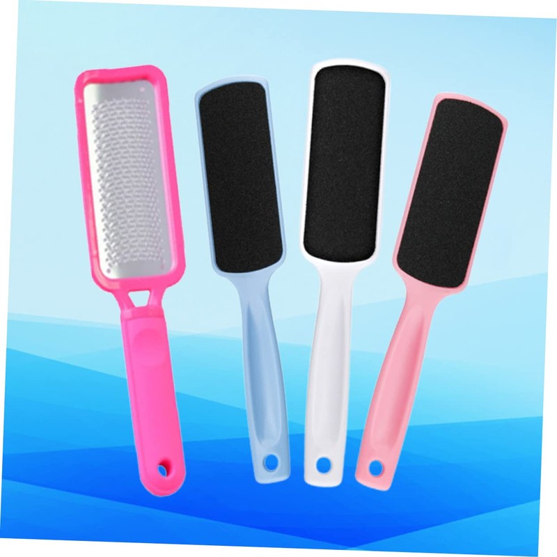FRCOLOR Professional Tool Stainless Steel Foot File 3 Sandpapers Double