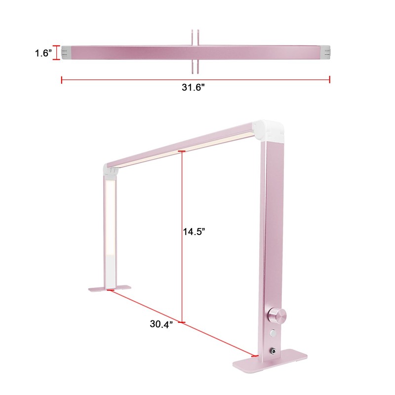 wenxintek Nail Lamp for Nail Tech,Foldable LED Desk Lamp for