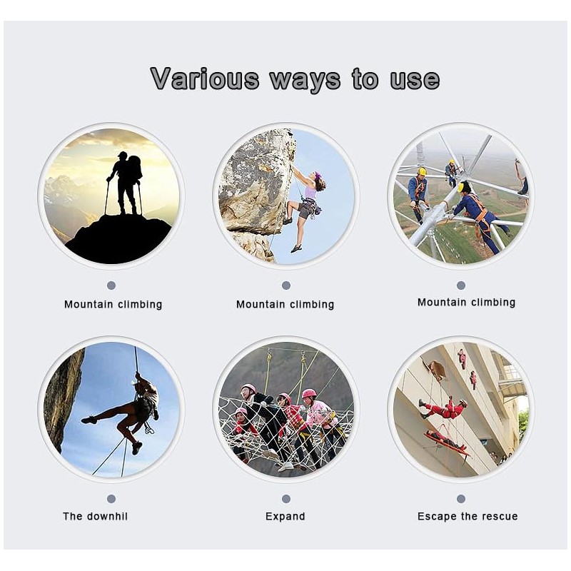 YERGOFE 25KN Climb Snap Clip Hooks - 2Pcs - Heavy