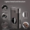 Cigar Torch Lighter, Triple Jet Flame Refillable Butane Lighters with