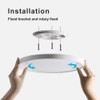 LVL LED Ceiling Light 12W 1100lm Natural White 4000K Round