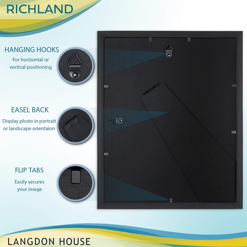 Langdon House 8x10 Picture Frames Set (Silver, 6 Pack) Distinguished