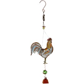 Sunset Vista Designs 92158 Bouncy Garden Decoration with Mini Cowbell, 11-Inch Rooster