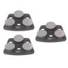 3Pcs Diamond Grinding Shoes Trapezoid Concrete Floor Cutting 3 Cylinder